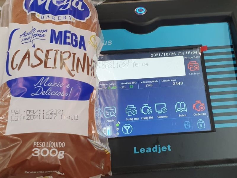 Impressão Industrial Inkjet para Indústria de Pães e Cereais - Grupo CIJ